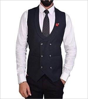Plain Mens Tuxedo Waistcoat