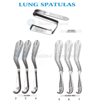 Surgical Equipments Lung Spatulas