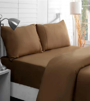 Brown Double Bed Sheet