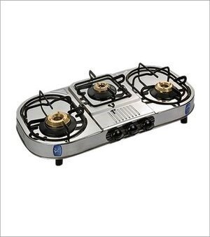 Steel Gas Stove 3 Burner