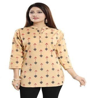 Cotton Printed Short Kurti