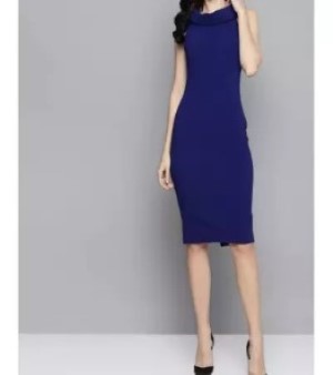 Royal Blue Bardot Dress