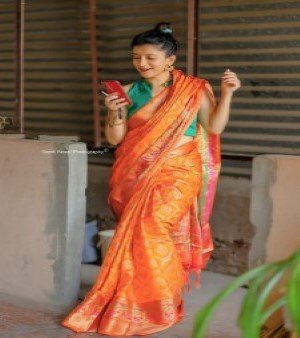 Litchi Silk Saree