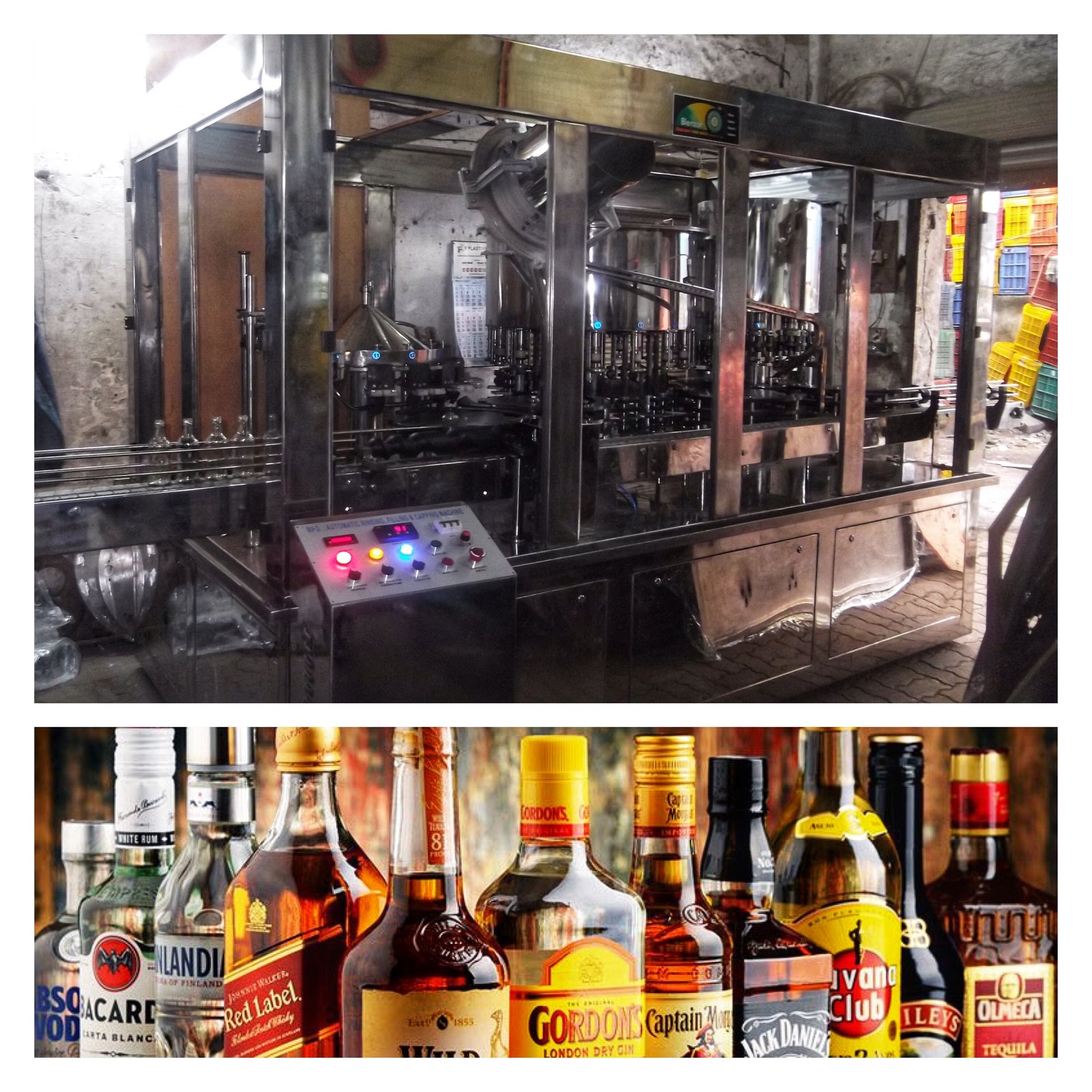 Spirit Alcohol Liquor Bottle Filling Machine