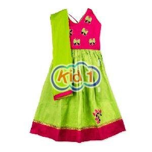 Girls Butterfly Lehenga Choli with Dupatta Set