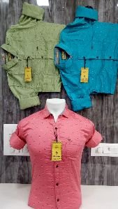 Mens Cotton Satin Shirts