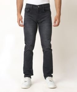 Mens Dark Grey Denim Jeans
