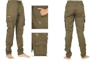 Mens Cotton Cargo Track Pant