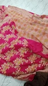 Ladies Banarasi Handloom Georgette Saree