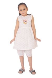 Girls Frock, Color : White