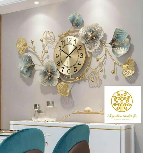 Aluminium Floral Wall Decor Watch