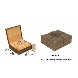 Jute Watch Box