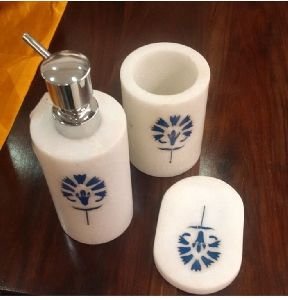 Marble Bathroom Accessories Set