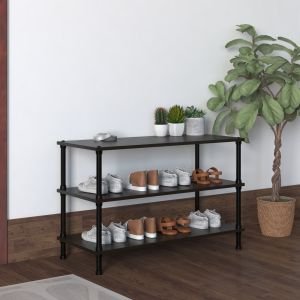 Wenge Finish 3 Tier Shoe Rack