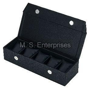 5WCF05BL Watch Box Organizer For 5 Watch Slots