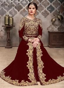 Women Salwar kameez Maroon color Designer