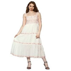 Ladies Floral Print Voile Dress