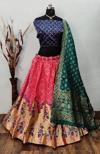 Vol 2 Banarasi Silk Lehenga