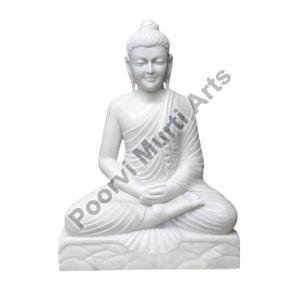 White Marble Buddha Statue