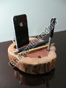 Wooden Mobile and Pen Stand