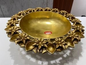 Round Brass Urli