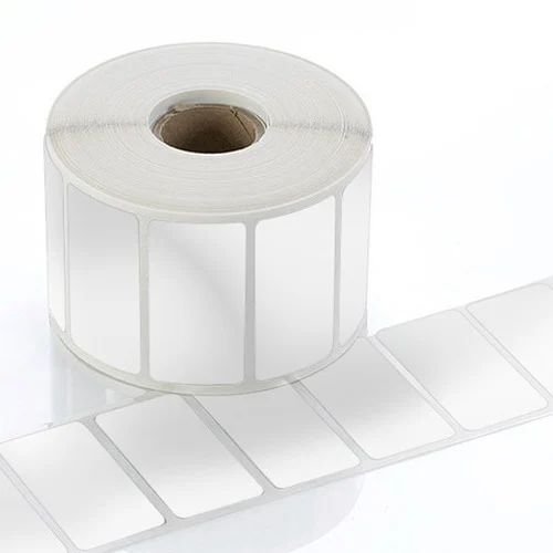 Plain Silver Polyester Label