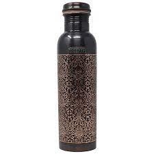 ANTIQUE ENGRAVED COPPER BOTTLE