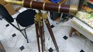 Wooden Stand Wooden Telescope, Material : wooden