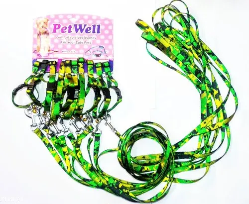 Puppy Printed Collar Lease Set