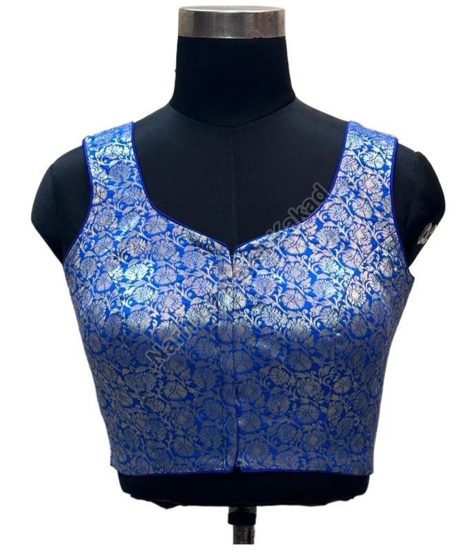 Blue Boknet Sleeveless Blouse