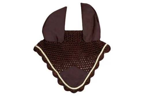Polyester and Woolen Brown Horse Fly Veil