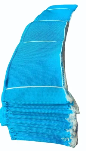 Polyester Blue RIB Collar