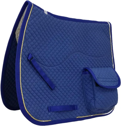 Half Fleece Lined Fabric English Saddle Pads