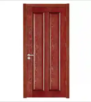 Customized Solid Red Oak Wood Panel Door