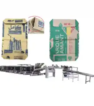 Multi Wall 20kg 50kg Valve Bag Cment Paper Bag Making Machine