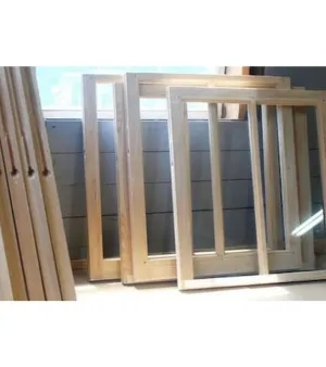 Teak Wood Sliding Window Frame
