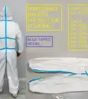 Disposable Blue Taped Medial Coverall Suites Gender: Unisex