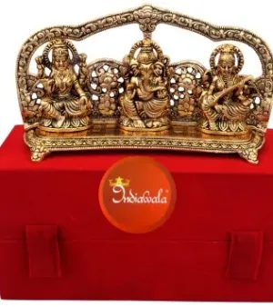 Metal Laxmi Ganesh Sarasvati