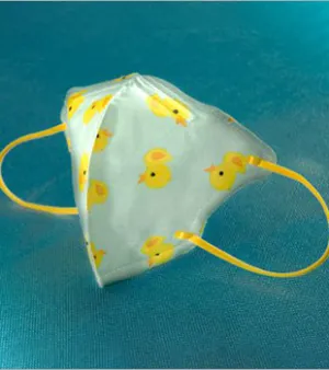 Facial Simple Mask, Color: White and yellow