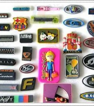 Multi Color Smooth Texture Rubber Label