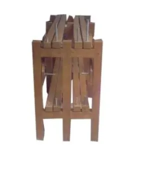 Wooden Stand, primary material : iron, stainless steel