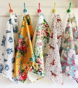 Multicolor Printed Kitchen Towel, Pattern : Printed