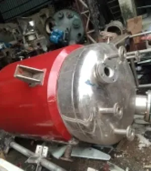 Glass Lined Jacketed Receivers, Colour : Red & Silver