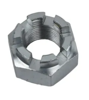 Castle Slotted Hexagonal Nuts, Colour : Silver