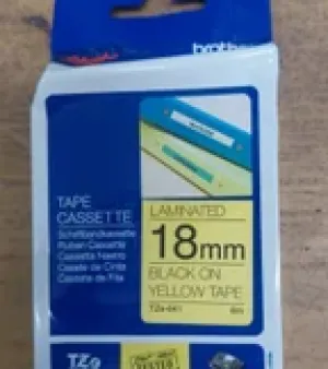 Genuine Brother TZe-M961 Labelling Tape Cassette, Colour : Black & Yellow