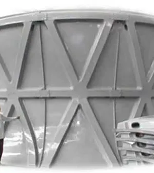 Cooling Tower Fan Cylinder, Color : Grey