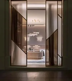 Rose Golden Stainless Steel Partition Screen