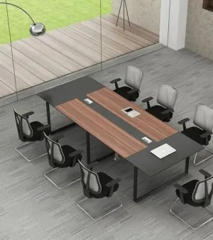 Squre 8 Seater Conference Table, With Storage