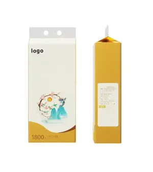 2023 new style hot selling bottom extraction type facial tissue bag hanging embossed tissue paper for home