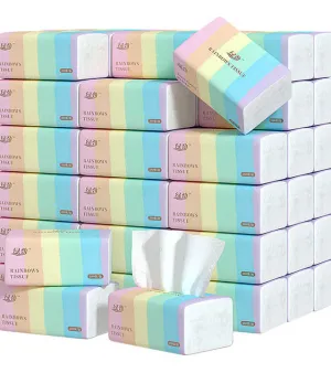Wholesale Embossing 2/3/4Ply Custom Logo Brand Soft Tissue Cleaner Facial Tissue Box Virgin Wood Pulp Paper Facial Tissue